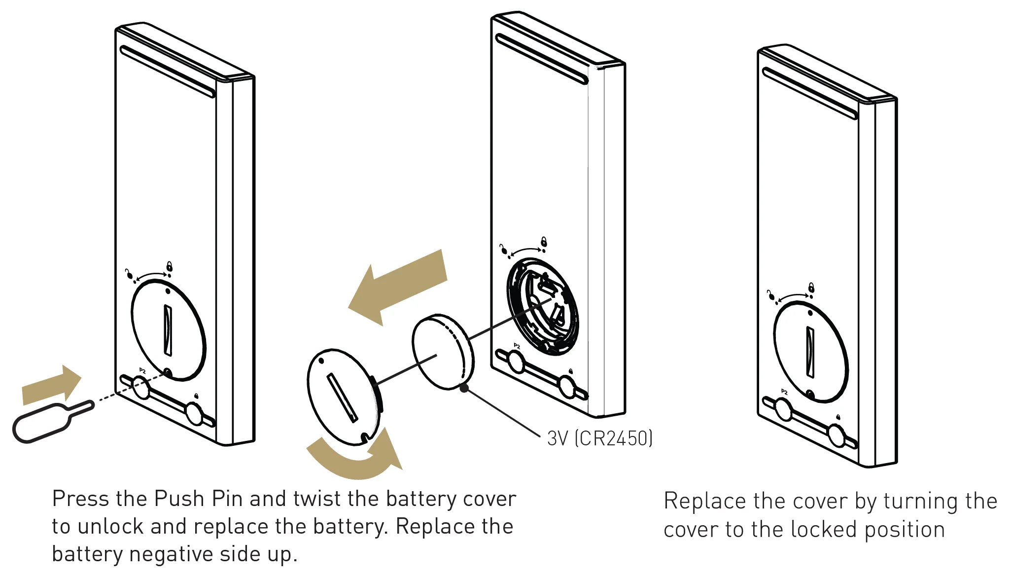 Updated battery replacement procedure from the user manual
