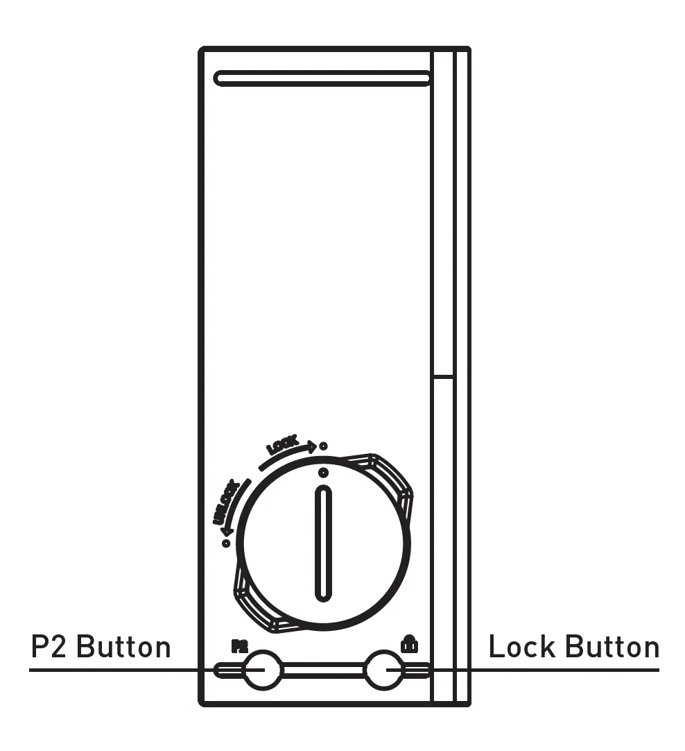 Original battery compartment — simple rotary mechanism, no tool or two-step action required